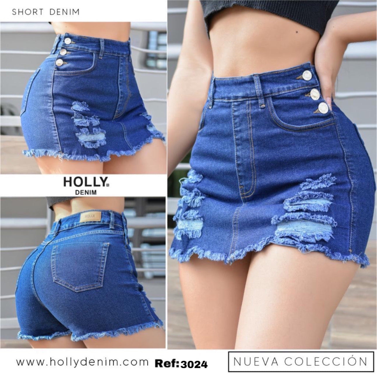 Falda discount short denim